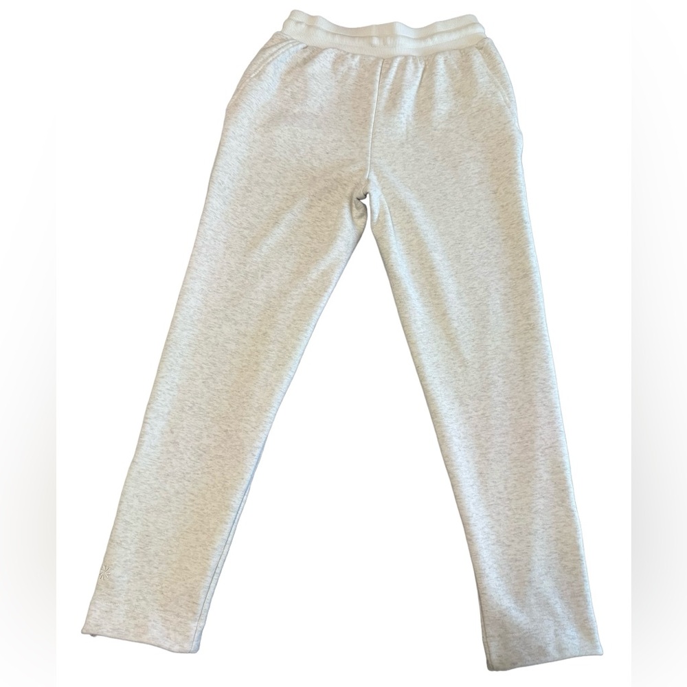 Athleta Grey Joggers Ankle Zip Tie Waist Size XS - Picture 2 of 14